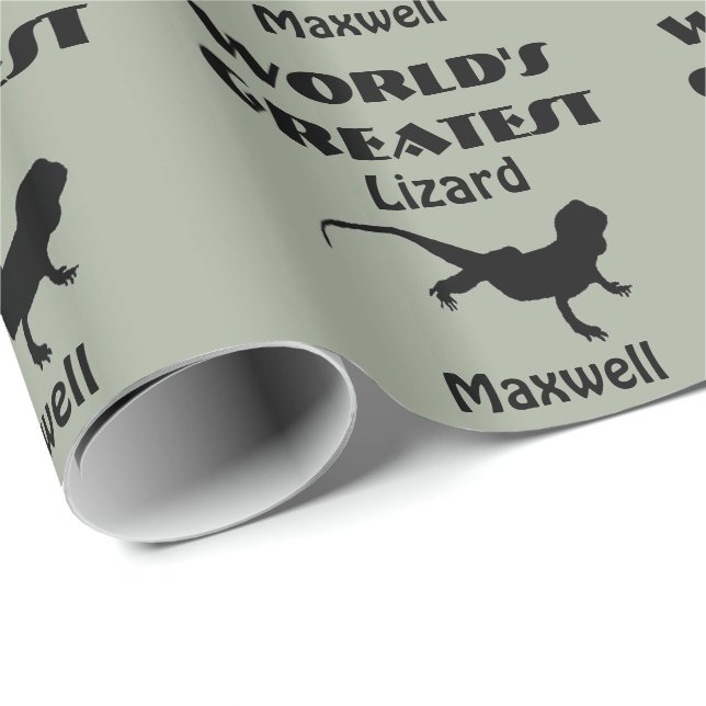 Världens största ödla presentpapper (Rullad Hörn)