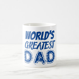 Världens största Pappa Blue Fars dag Gift Tack Kaffemugg