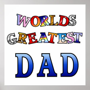 Världens största Pappa Poster 20 x 20 tum