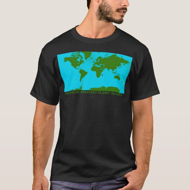 Världens största planet på jorden t shirt (Framsida)