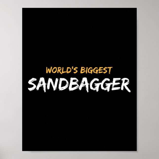 Världens Största Sandbagger Grafik 1  Poster (Framsidan)