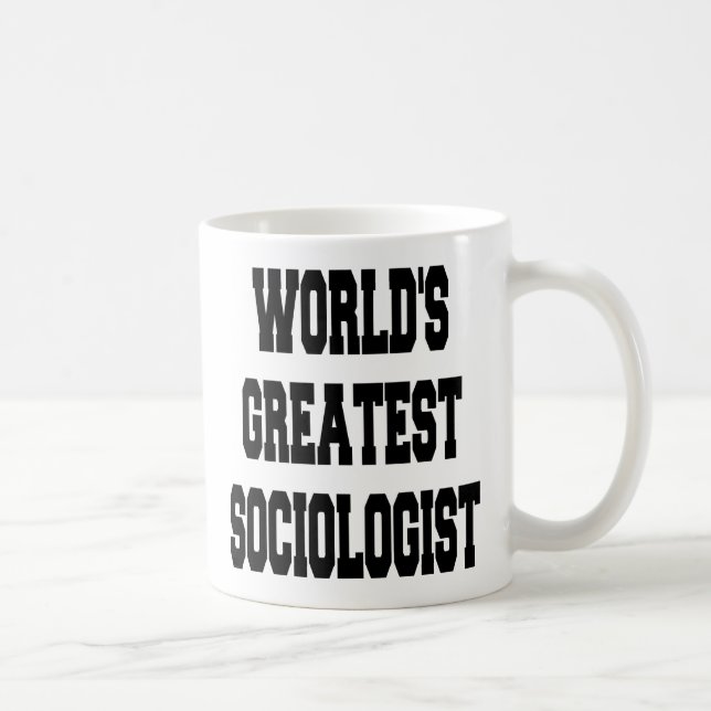 Världens största sociolog kaffemugg (Höger)