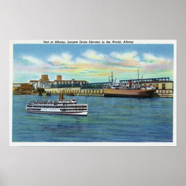 Världens största spannmålslevator poster (Framsidan)