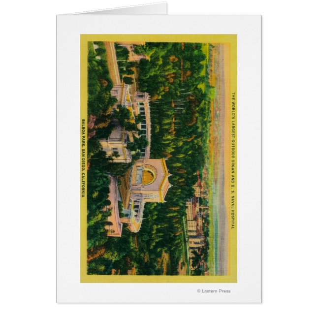 Världens största utomhusorgan hälsningskort (Framsidan)