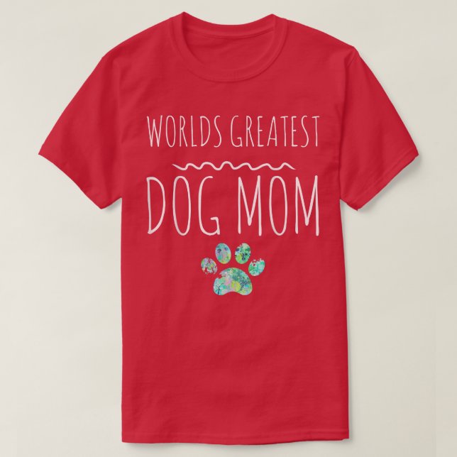 Världens största utskrift av Mamma Gift Pet Owner  T Shirt (Design framsida)