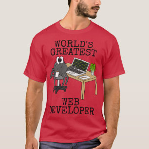 Världens största utvecklare av Webben Spider Funny T Shirt