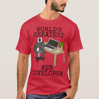 Världens största utvecklare av Webben Spider Funny T Shirt