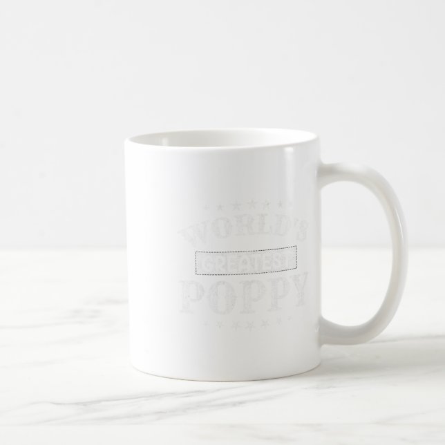 Världens största vallmo Fars dag Grandpa Manar Kaffemugg (Höger)