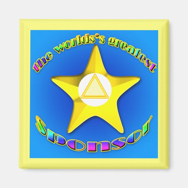 Världens störstaSponsor Magnet (Framsidan)