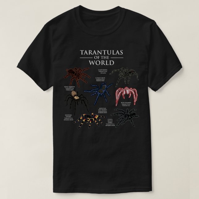 Världens Tarantulas T Shirt (Design framsida)