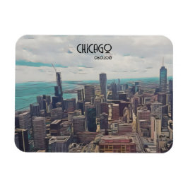 Världens topp, Chicago, Anpassadets datum Magnet