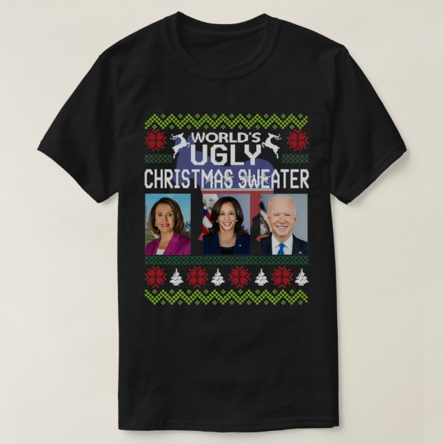 Världens ugga Pelosi Kamala Joe Biden Jul Swe T Shirt (Design framsida)