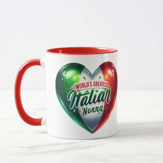 Världens Underbarare italienska nonna-Novelty Mugg (Vänster)