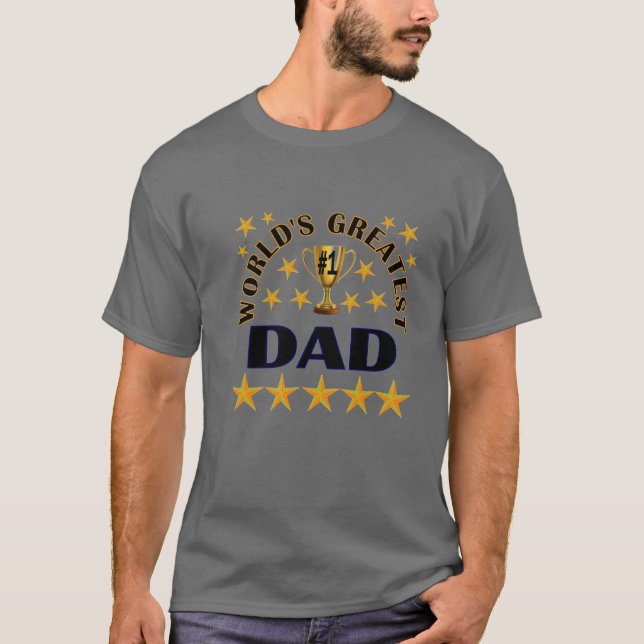 Världens Underbarare Pappa T Shirt (Framsida)