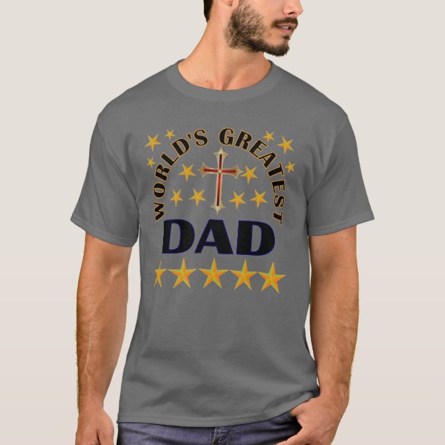 Världens Underbarare Pappa T Shirt (Framsida)