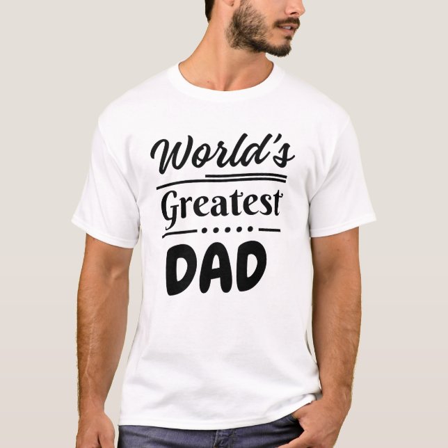 Världens underbarare pappa t shirt (Framsida)