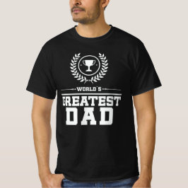 Världens Underbarare troféfamilj PAPPA Far Kärlek T Shirt