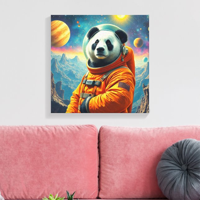 VÄRLDENS UNDERGÅNG - JÄTTEPANDAN 2 CANVASTRYCK (Insitu (Vardagsrum))