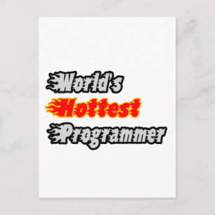 Världens varmaste programmerare vykort