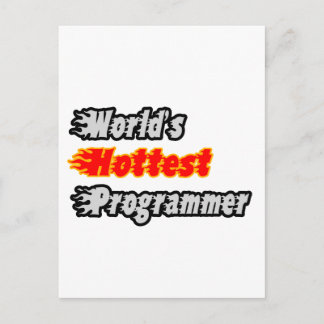 Världens varmaste programmerare vykort