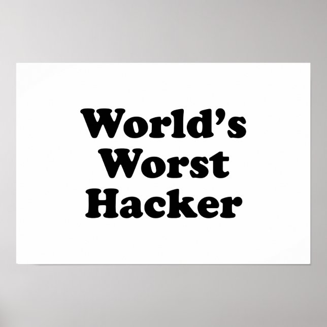 Världens värst Hacker Poster (Framsidan)