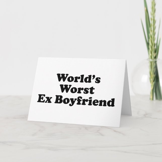 Världens värsta Ex Boykompis Kort (Framsida)