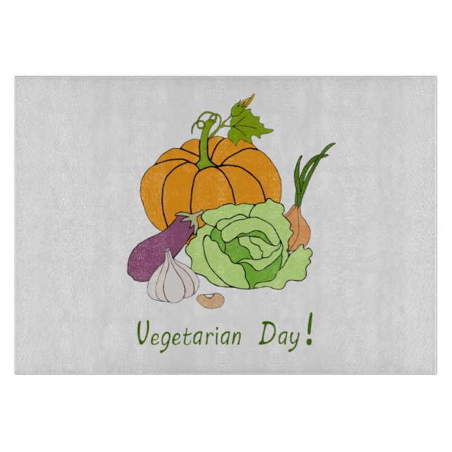 Världens vegetariska dag minimalistisk söt     (Framsidan)