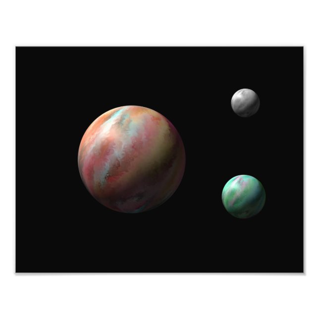 Världer Fototryck (Framsidan)