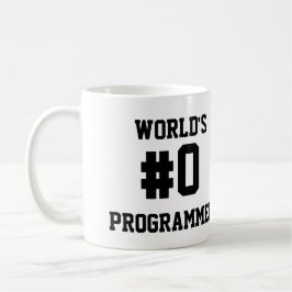 VÄRLDS #0-PROGRAMMERARE KAFFEMUGG