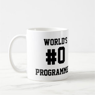 VÄRLDS #0-PROGRAMMERARE KAFFEMUGG