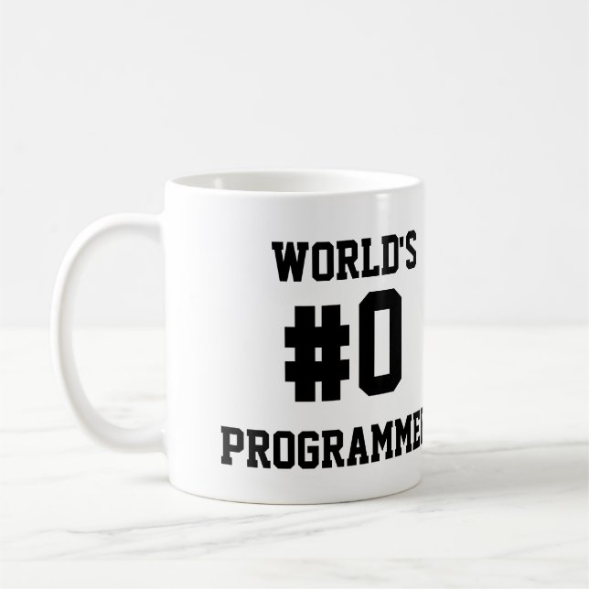 VÄRLDS #0-PROGRAMMERARE KAFFEMUGG (Vänster)
