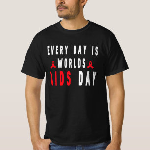 VÄRLDS Aids-dagen, december Medvetenhet, HIV-krig T Shirt