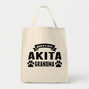 Världs bäst Akita mormor Tygkasse