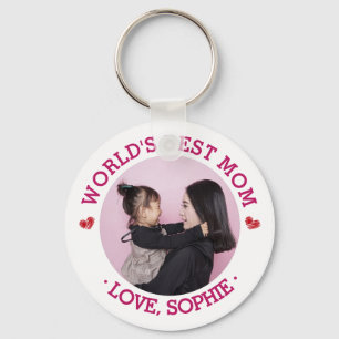 Världs bäst anpassningsbar för mammafoto nyckelring