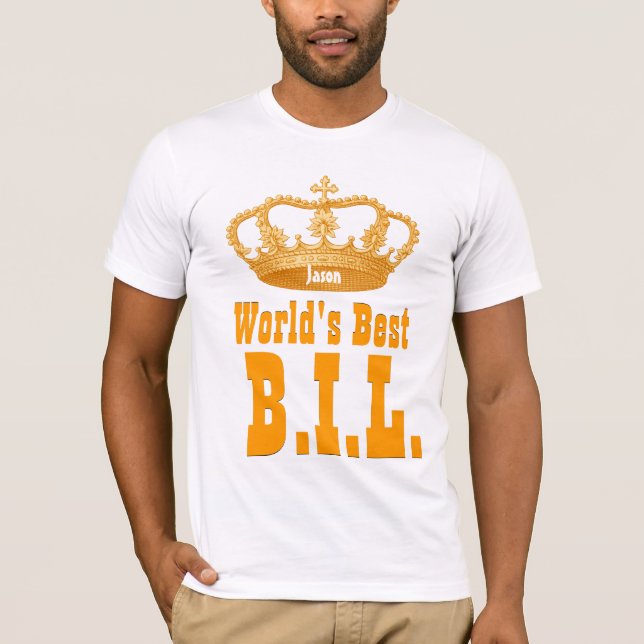 Världs bäst broder i lagvintagekrona tee shirt (Framsida)