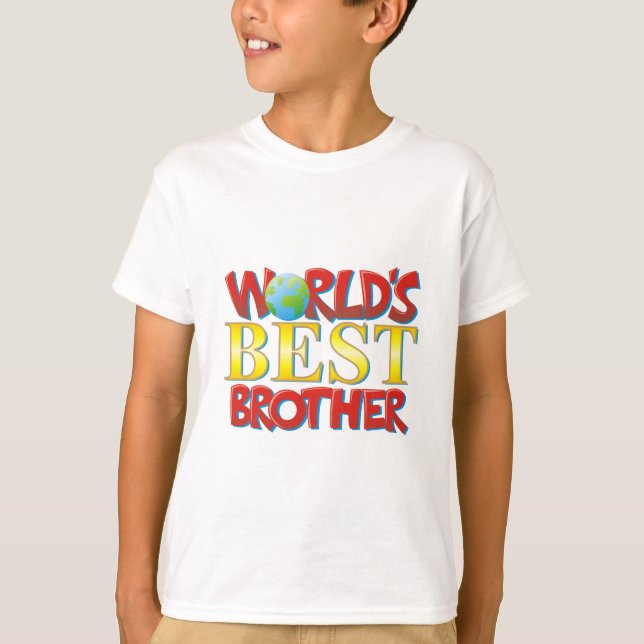 Världs bäst broder t-shirt (Framsida)