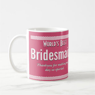 Världs bäst brudtärna kaffemugg