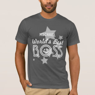 Världs bäst CHEF med stjärnor och anpassningsba T-shirt