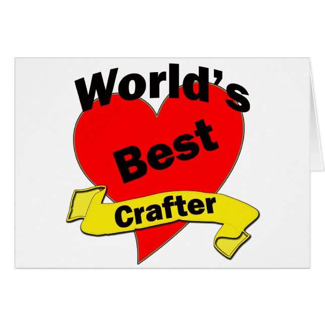 Världs bäst Crafter Hälsningskort (Framsidan Horizontal)