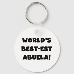 Världs Bäst-est Abuela svartvita gåvor Nyckelring