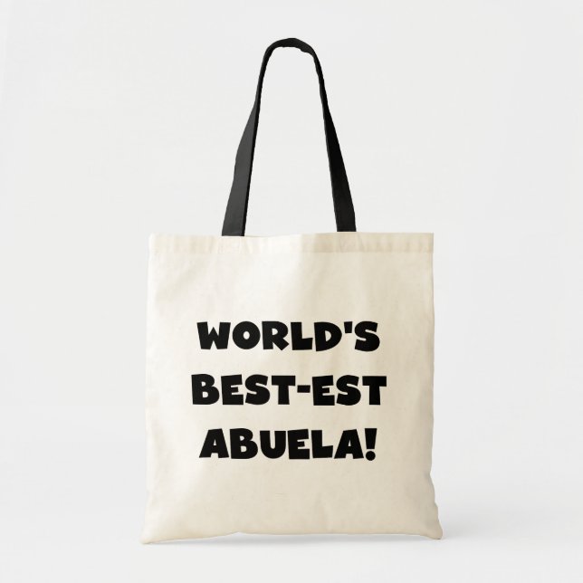 Världs Bäst-est Abuela svartvita gåvor Tygkasse (Framsidan)