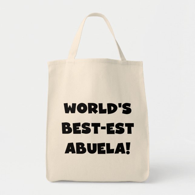 Världs Bäst-est Abuela svartvita gåvor Tygkasse (Framsidan)