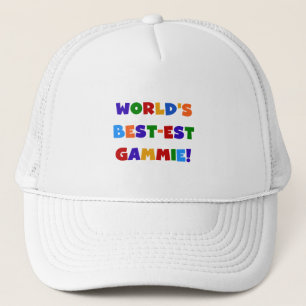 Världs Bäst-est Gammie ljusa färger gåvor Keps