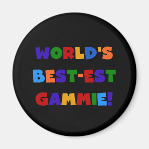 Världs Bäst-est Gammie ljusa färger gåvor Magnet