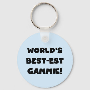 Världs Bäst-est Gammie svartvita gåvor Nyckelring