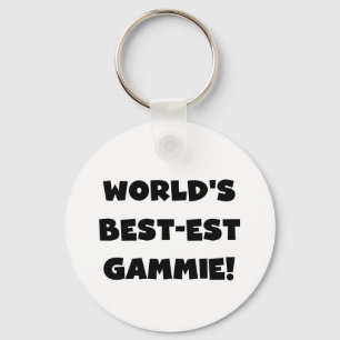Världs Bäst-est Gammie svartvita gåvor Nyckelring