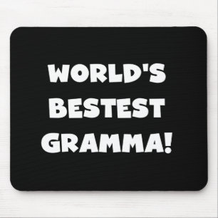 Världs Bäst-est Gramma svart eller vit Musmatta