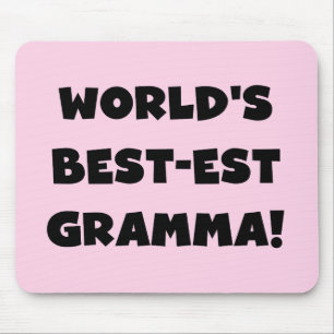 Världs Bäst-est Gramma svart eller vit Musmatta