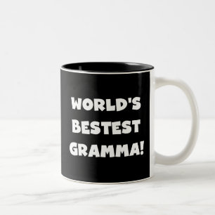 Världs Bäst-est Gramma svart eller vit Två-Tonad Mugg