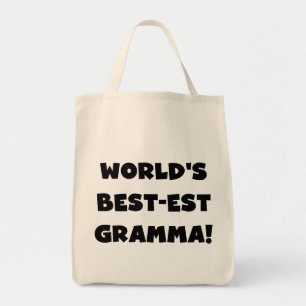 Världs Bäst-est Gramma svart eller vit Tygkasse